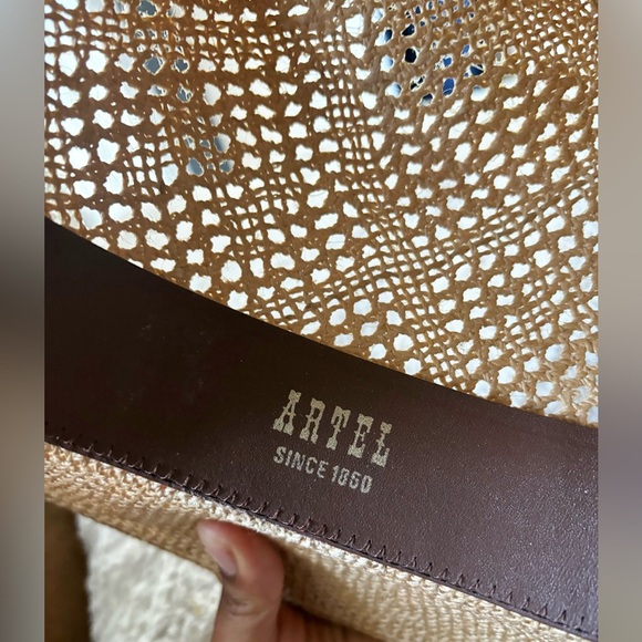 VINTAGE ARTEL | Cowboy hat with pedigree open weave | size 7 1/4 - Picture 4 of 9